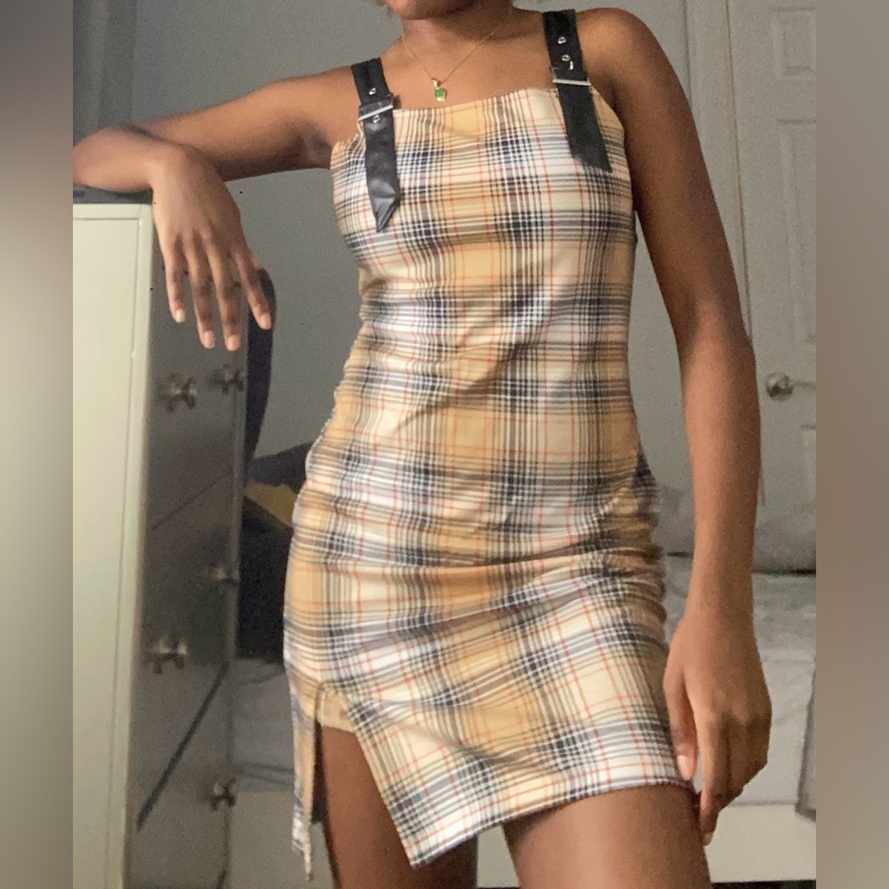 Burberry-like mini dress